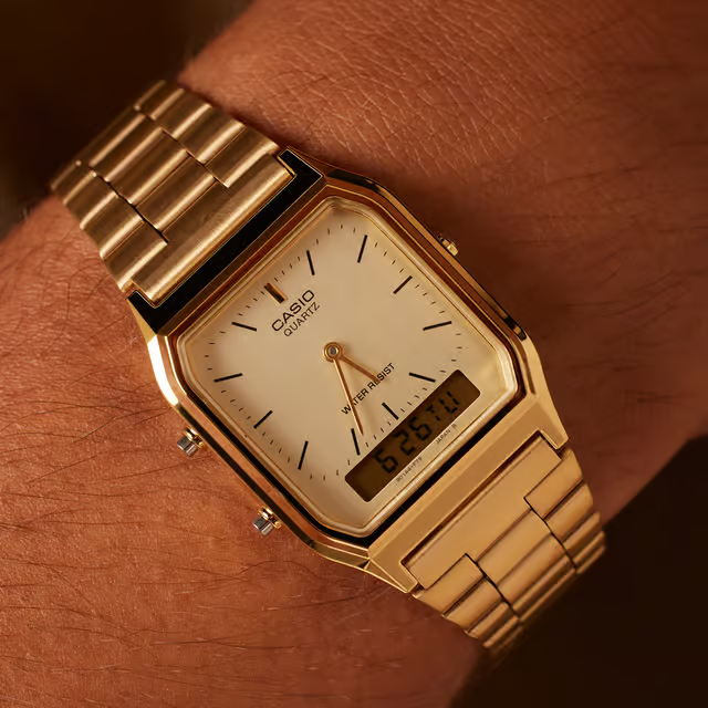Casio Men's Watch - Gold/White