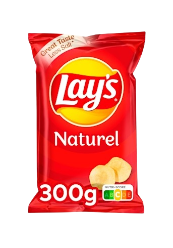Lays Chips Naturel - 300gr (XL Bag)