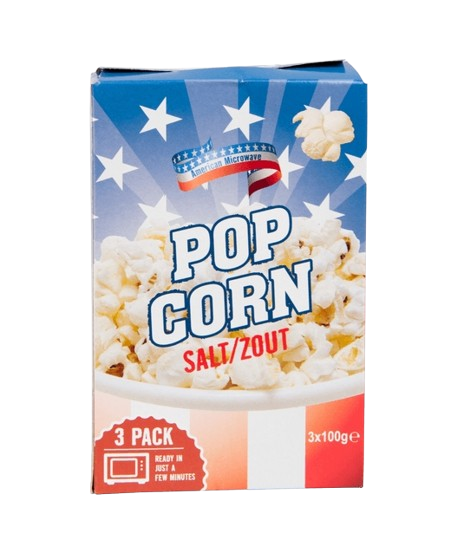 Salty Microwave Popcorn - 3 packs