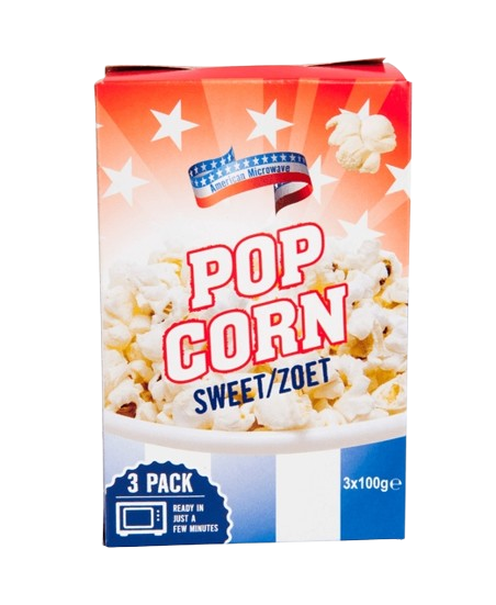 Sweet Microwave Popcorn - 3 packs
