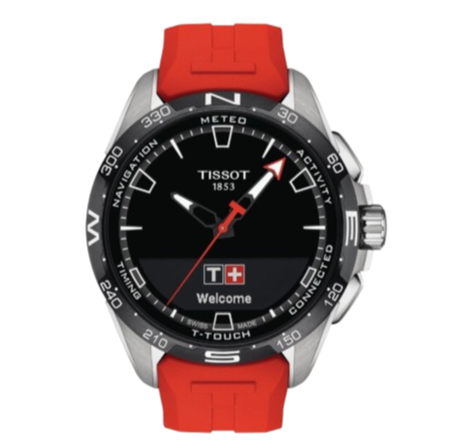 Tissot T-Touch - Connect Solar Watch - Silver/Red