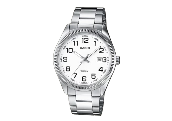 Casio Men's Watch - Silver/White