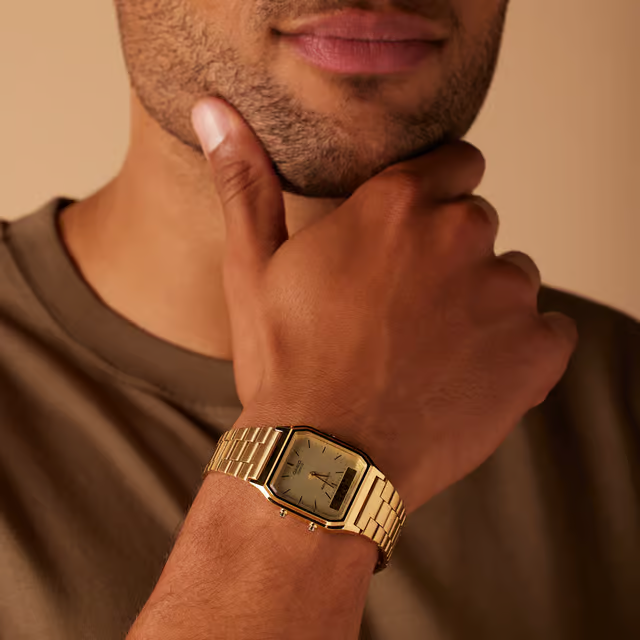 Casio Men's Watch - Gold/White