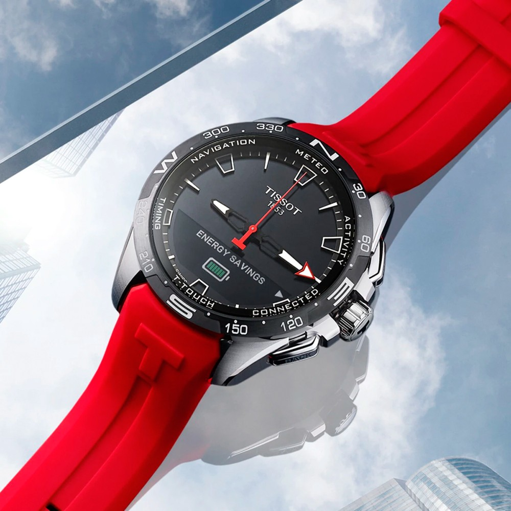 Tissot T-Touch - Connect Solar Watch - Silver/Red