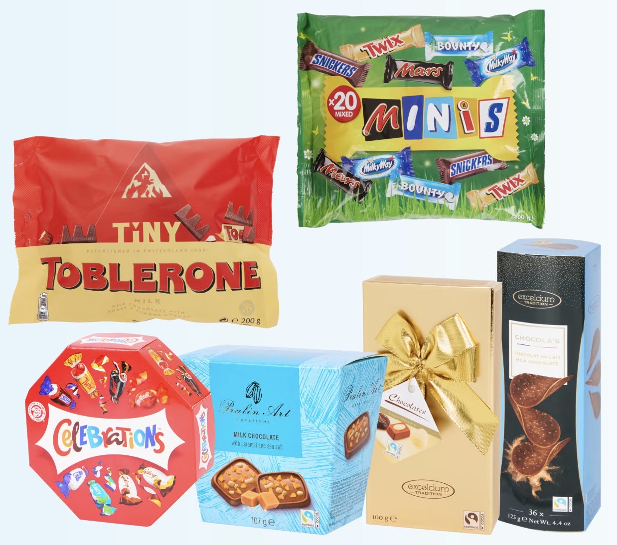 Chocolate set - 6 different types